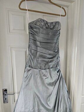 Graduation ceremony dress - silver tight bodysuit